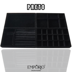 Organizador de Joias 4 em 1 - Kit com 4 Peças